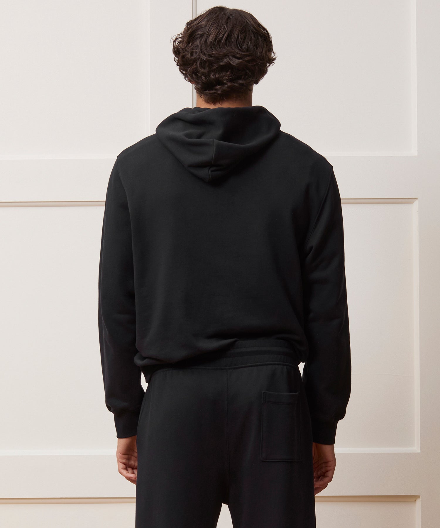 Todd Snyder Foundation Hoodie in Pitch Black Pitch Black