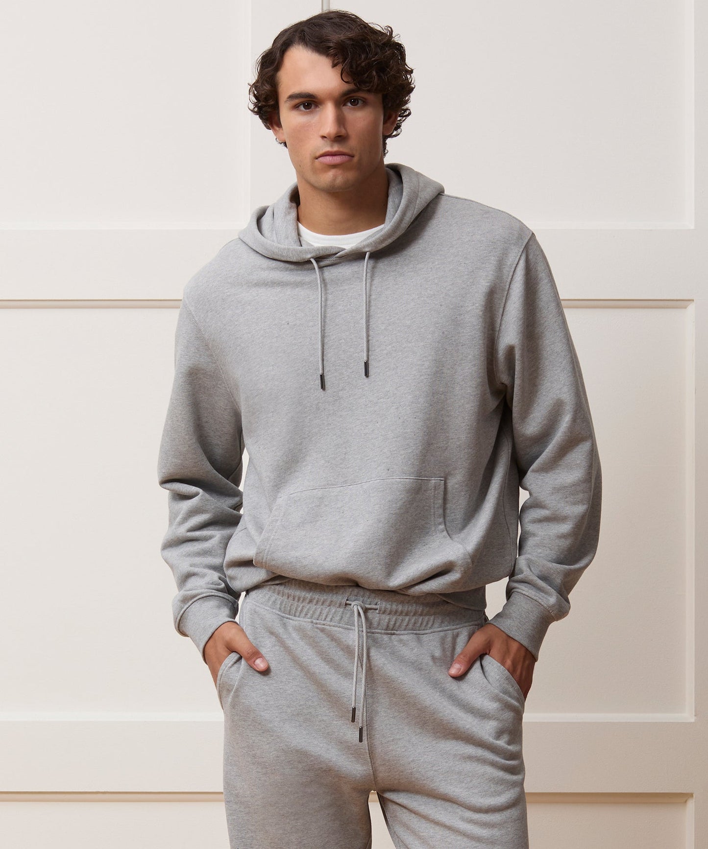 Todd Snyder Foundation Hoodie in Light Gray Mix Light Grey Mix