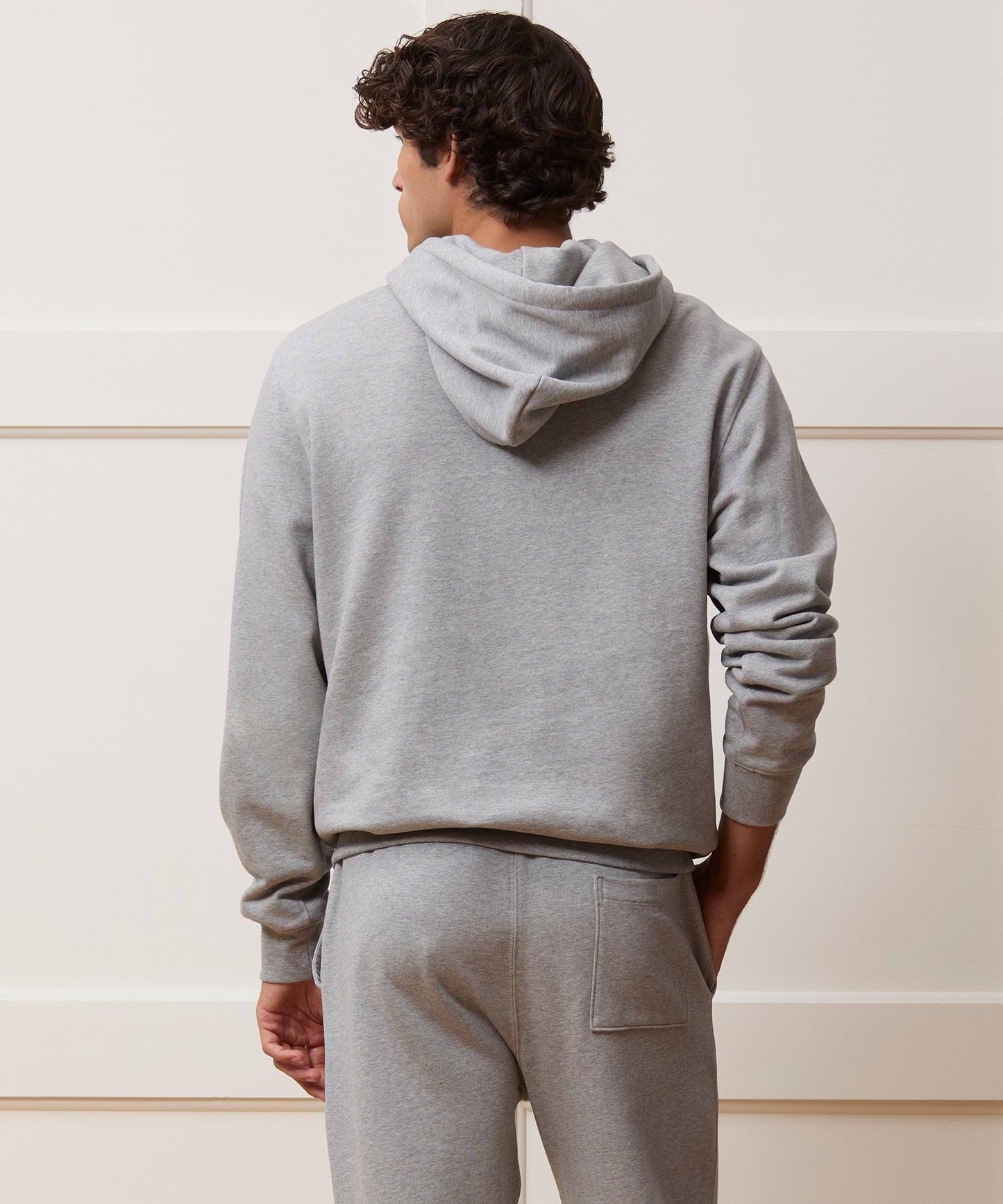 Todd Snyder Foundation Hoodie in Light Gray Mix Light Grey Mix