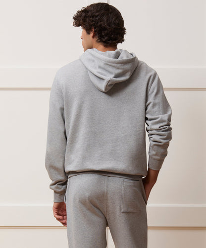 Todd Snyder Foundation Hoodie in Light Gray Mix Light Grey Mix