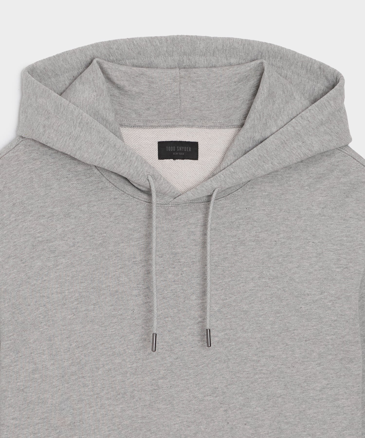 Todd Snyder Foundation Hoodie in Light Gray Mix Light Grey Mix