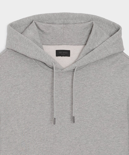 Todd Snyder Foundation Hoodie in Light Gray Mix Light Grey Mix