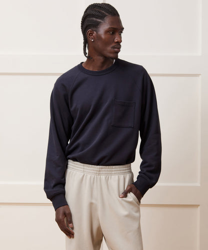 Todd Snyder Foundation Pocket Sweatshirt in Original Navy Original Navy
