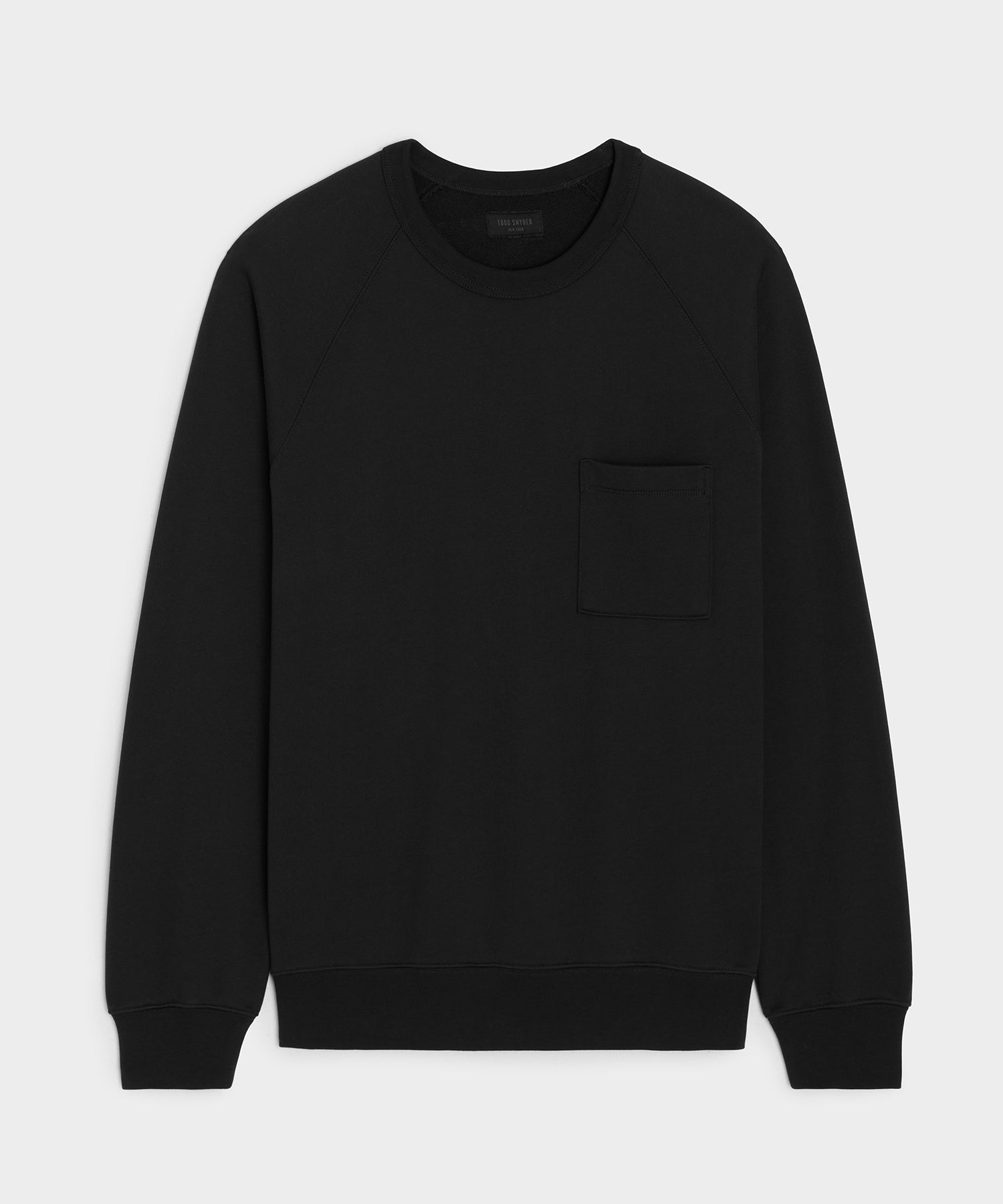Todd Snyder Foundation Pocket Sweatshirt in Pitch Black Pitch Black