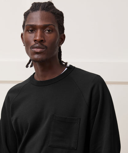 Todd Snyder Foundation Pocket Sweatshirt in Pitch Black Pitch Black