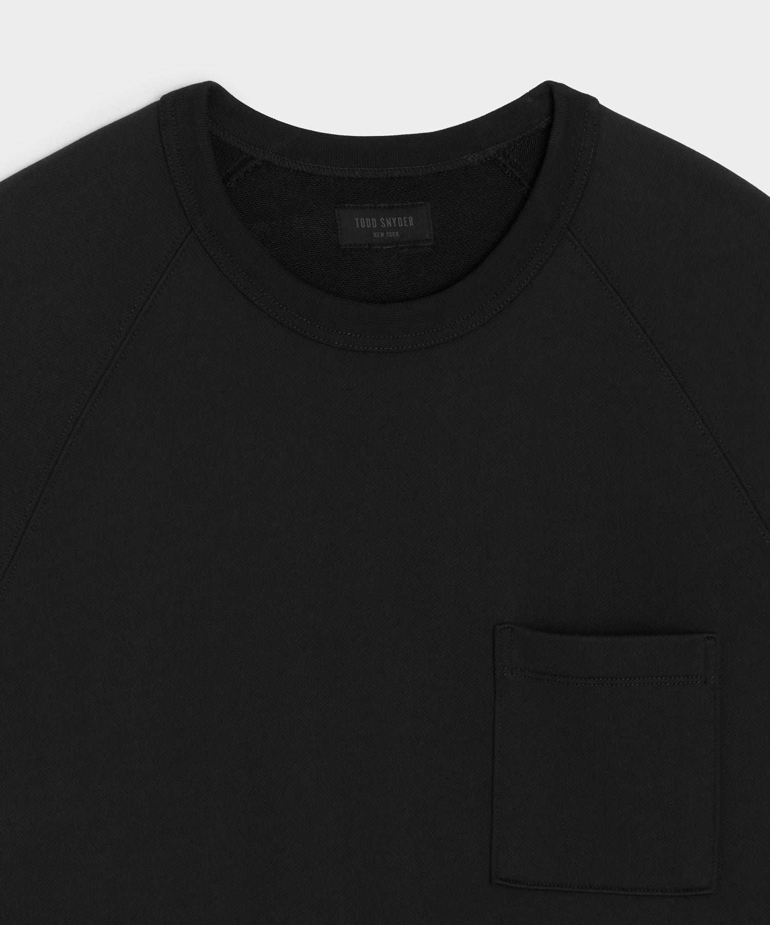 Todd Snyder Foundation Pocket Sweatshirt in Pitch Black Pitch Black