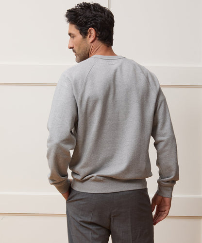 Todd Snyder Foundation Pocket Sweatshirt in Light Grey Mix Light Grey Mix