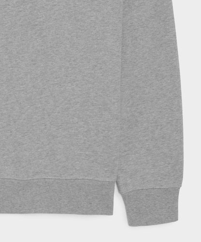 Todd Snyder Portuguese Terry Quarter-Zip Sweatshirt in Light Gray Mix Light Grey Mix