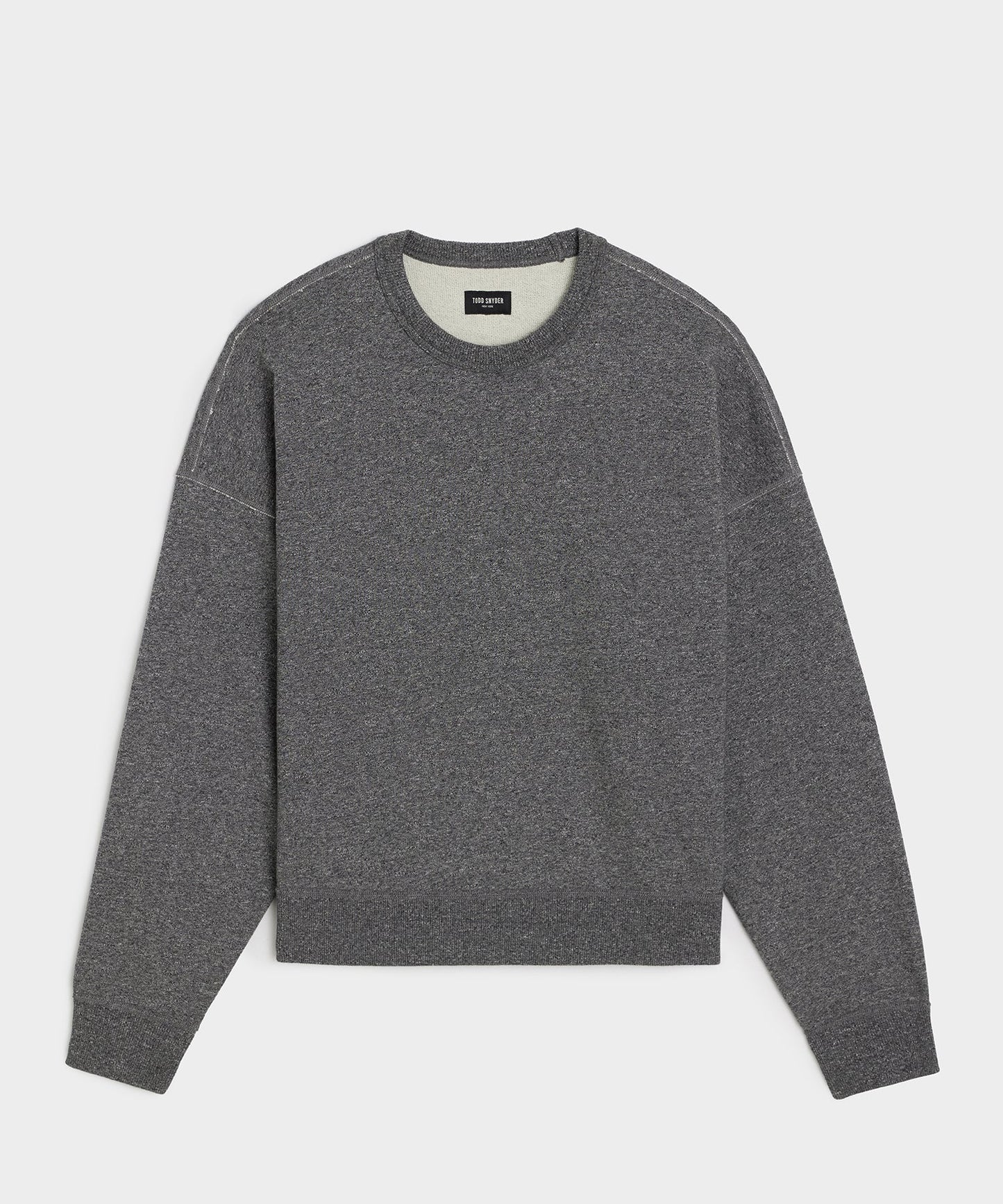 Todd Snyder Soho Sweatshirt in Salt And Pepper Salt And Pepper