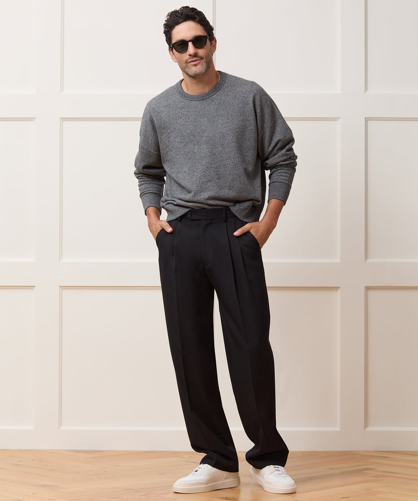 Todd Snyder Soho Sweatshirt in Salt And Pepper Salt And Pepper