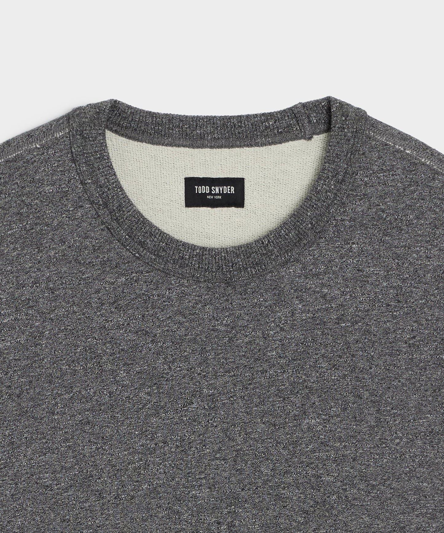 Todd Snyder Soho Sweatshirt in Salt And Pepper Salt And Pepper