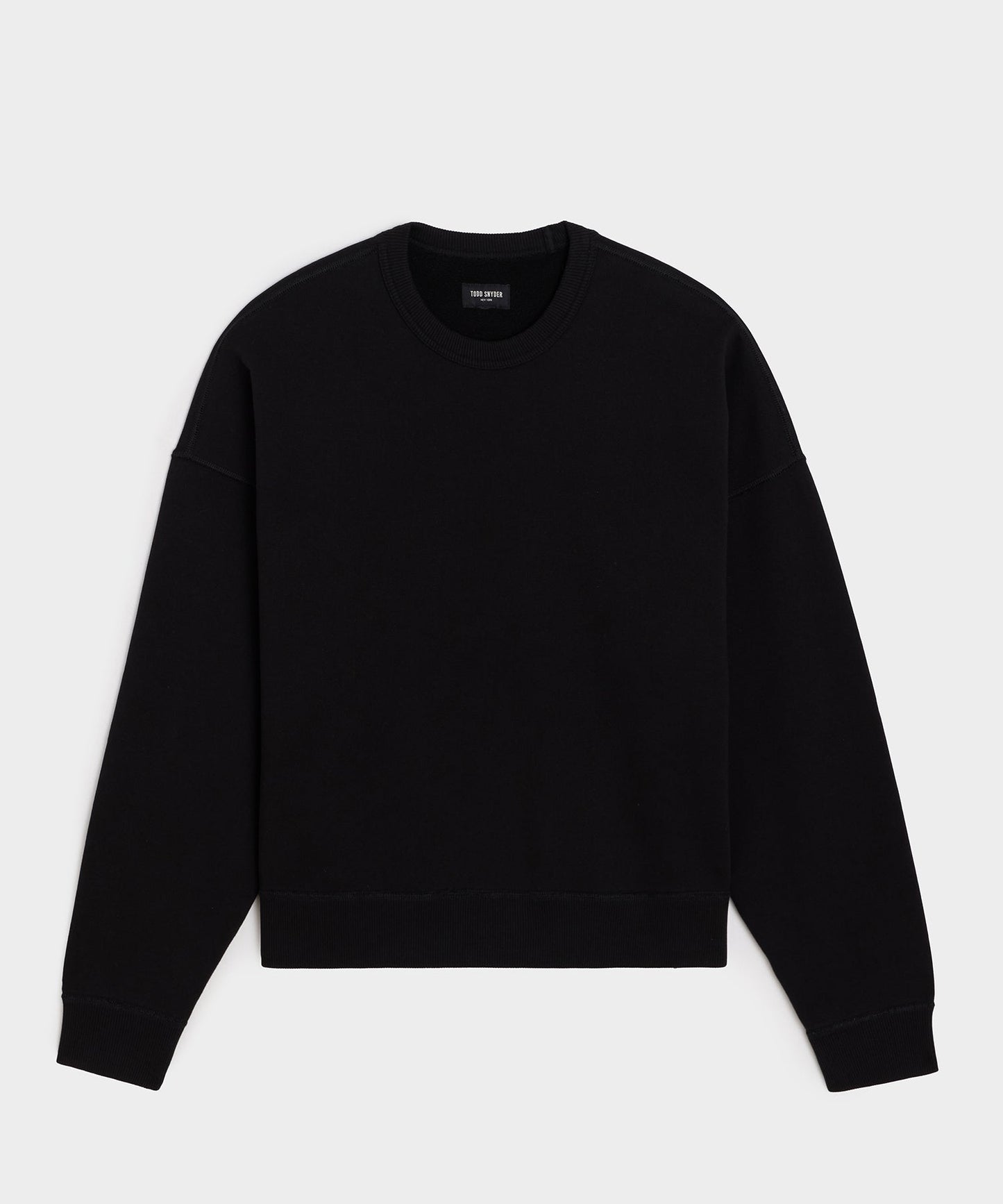 Todd Snyder Soho Sweatshirt in Pitch Black Pitch Black