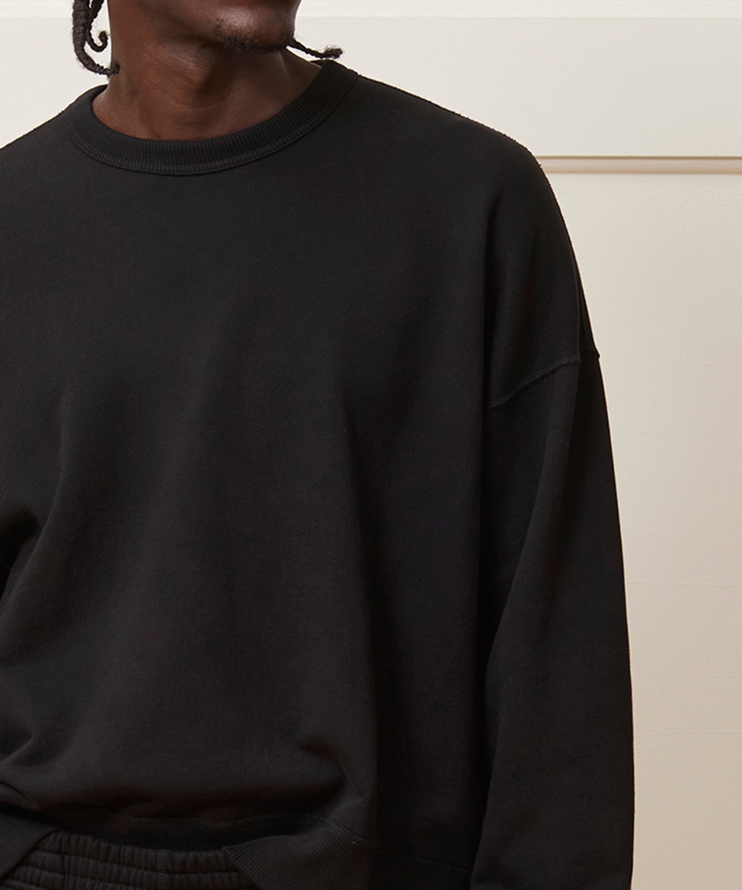 Todd Snyder Soho Sweatshirt in Pitch Black Pitch Black