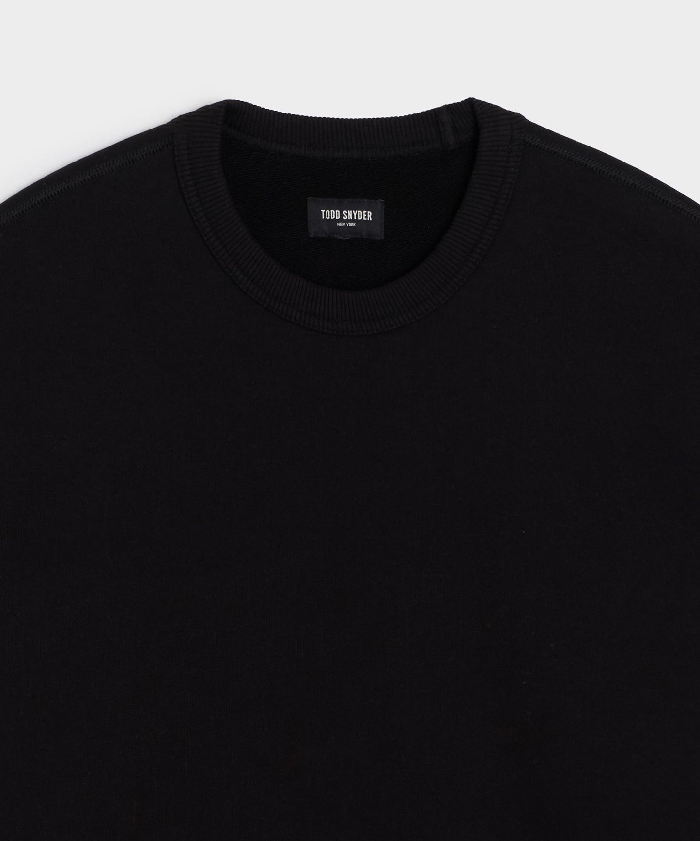 Todd Snyder Soho Sweatshirt in Pitch Black Pitch Black
