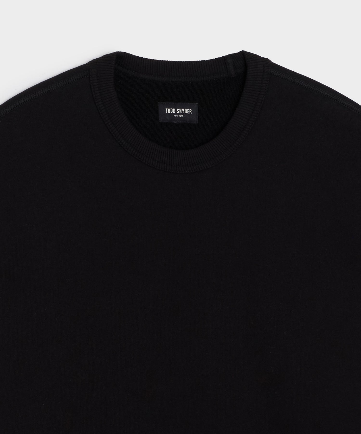 Todd Snyder Soho Sweatshirt in Pitch Black Pitch Black