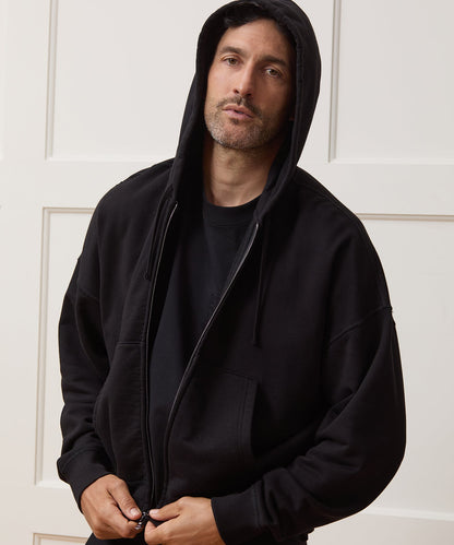 Todd Snyder Soho Full-Zip Sweatshirt in Pitch Black Pitch Black
