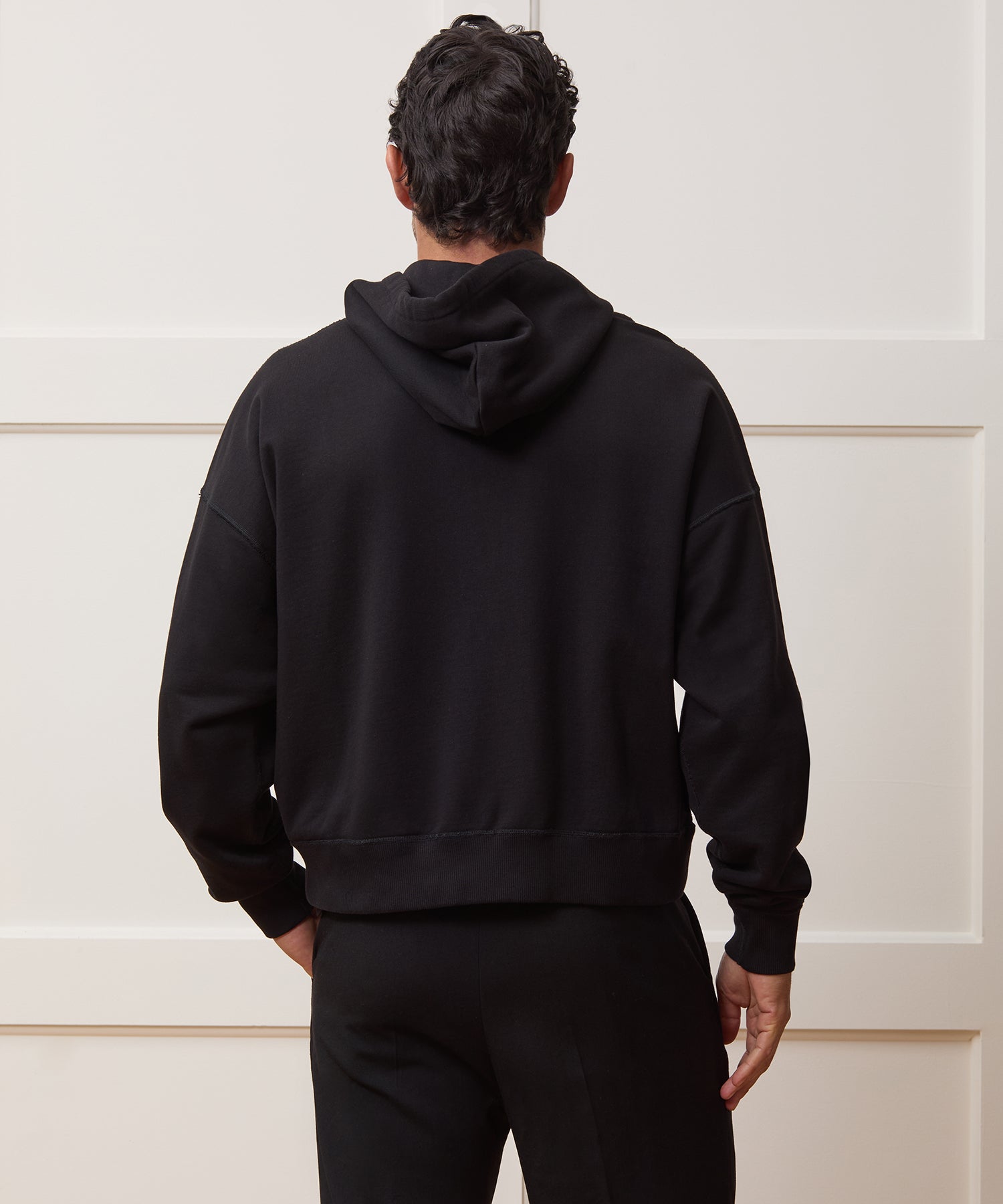 Todd Snyder Soho Full-Zip Sweatshirt in Pitch Black Pitch Black