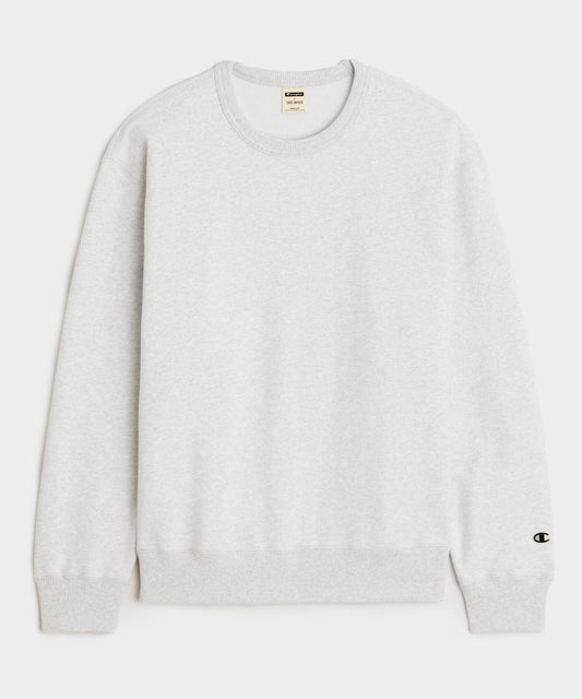 Todd Snyder Champion Relaxed French Terry Crewneck in Silver Mix Silver Mix