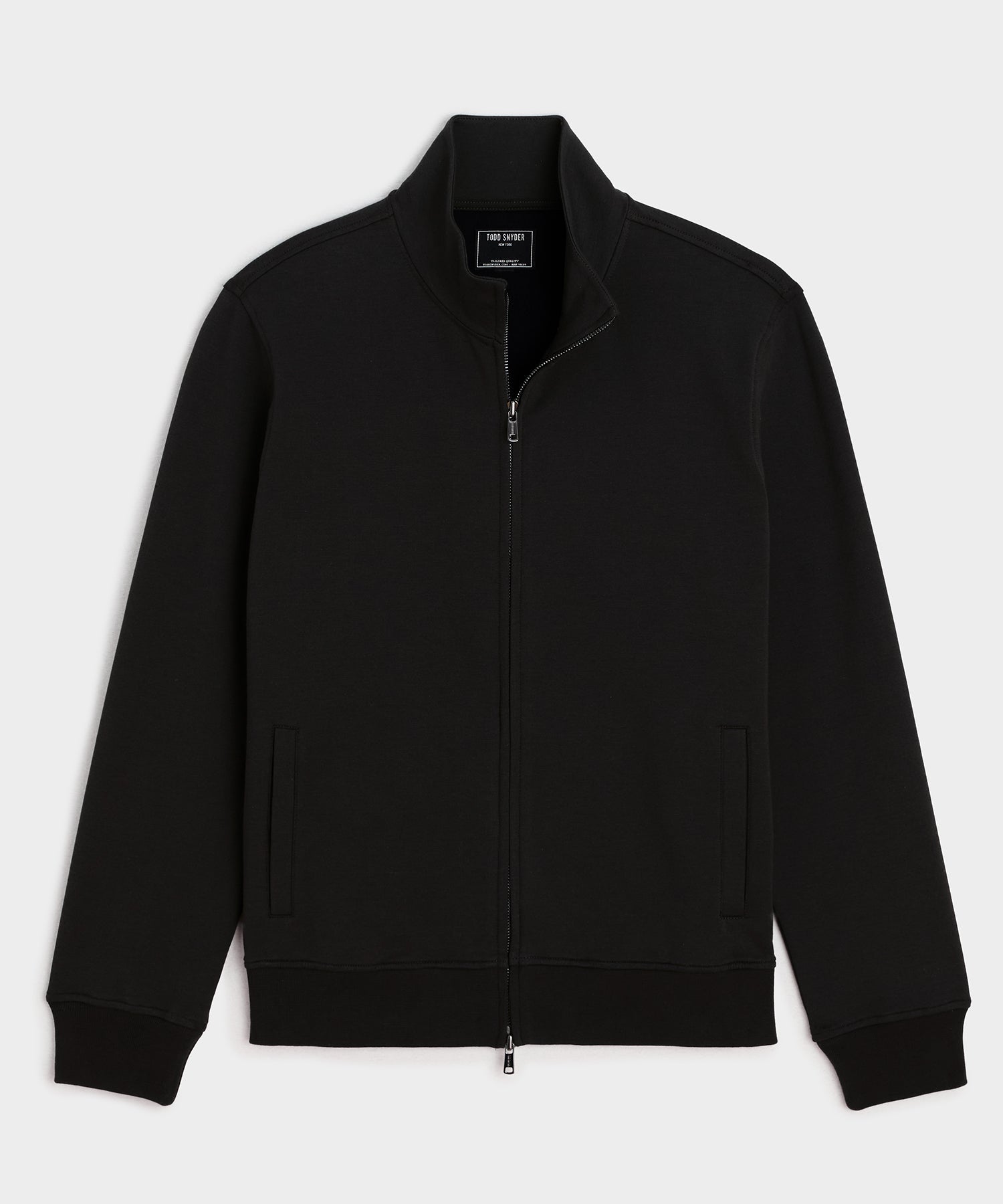 Todd Snyder Travel Terry Track Jacket in Black Black