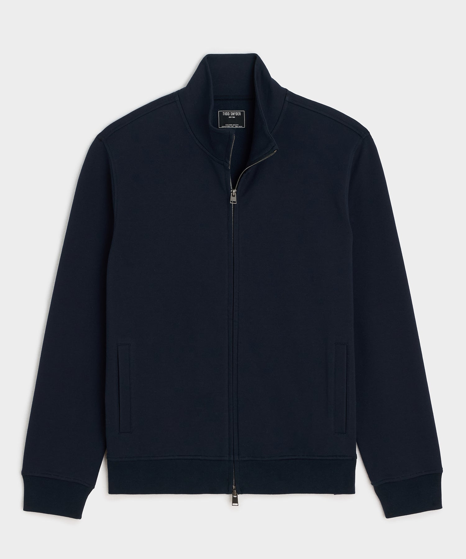 Todd Snyder Travel Terry Track Jacket in Navy Navy