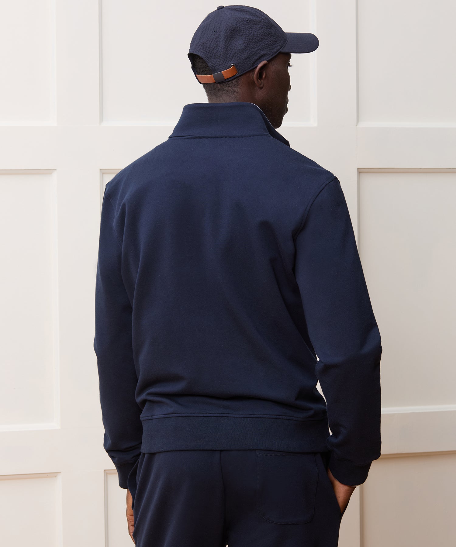 Todd Snyder Travel Terry Track Jacket in Navy Navy