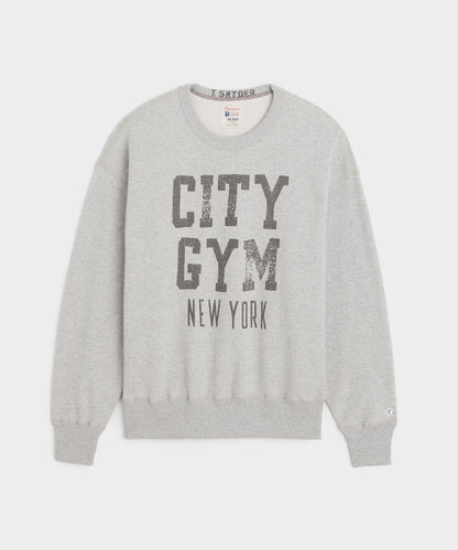 Todd Snyder Champion City Gym Sweatshirt in Grey Mix Grey Mix
