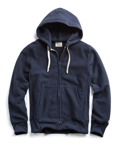 Todd Snyder Champion Heavyweight Full-Zip Sweatshirt in Navy Navy