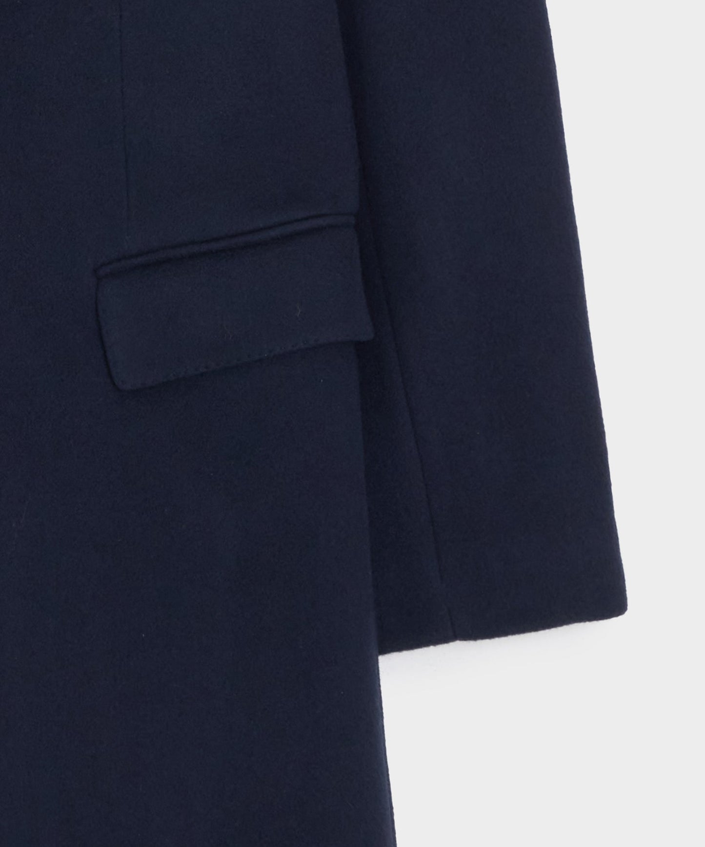Todd Snyder Italian Wool-Cashmere Topcoat in Navy Navy