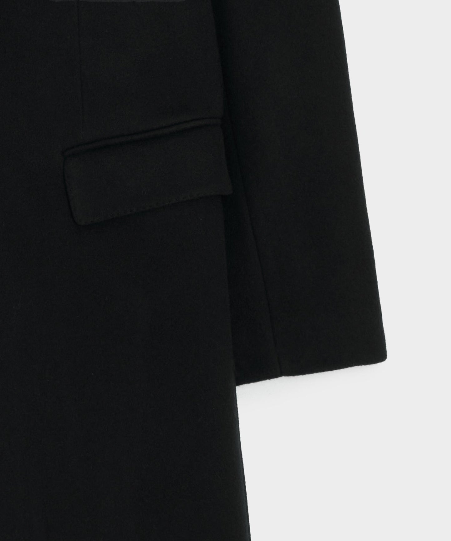 Todd Snyder Italian Wool-Cashmere Topcoat in Black Black