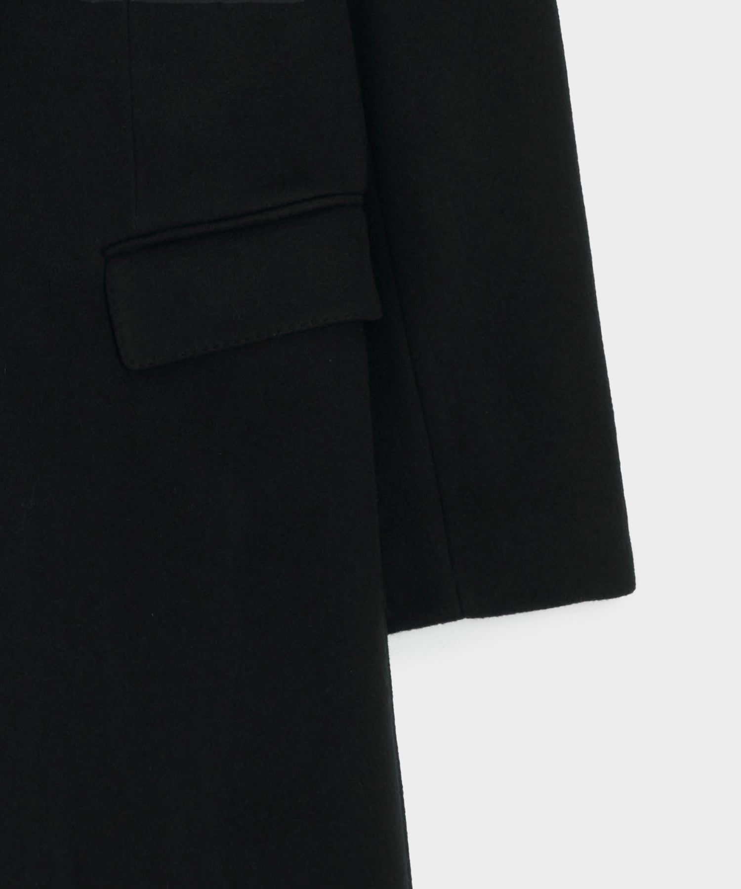 Todd Snyder Italian Wool-Cashmere Topcoat in Black Black