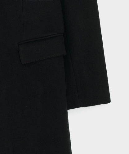 Todd Snyder Italian Wool-Cashmere Topcoat in Black Black