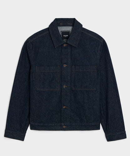 Todd Snyder Boxy Denim Jacket in Indigo Indigo