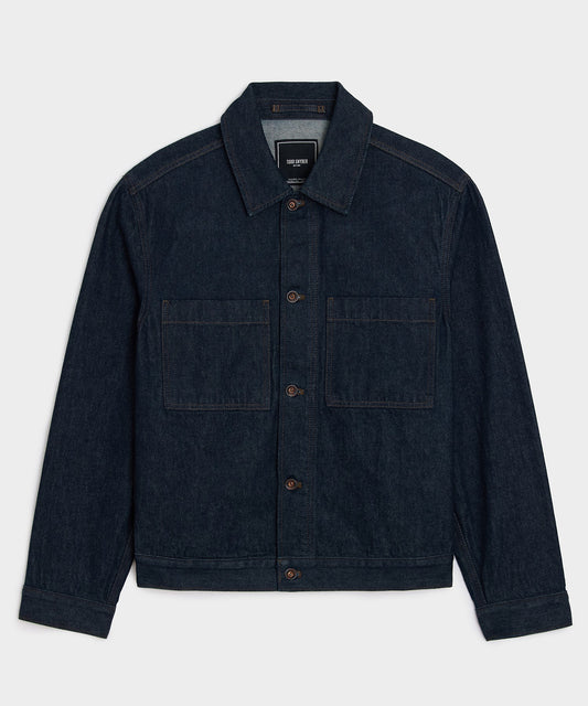 Todd Snyder Boxy Denim Jacket in Indigo Indigo