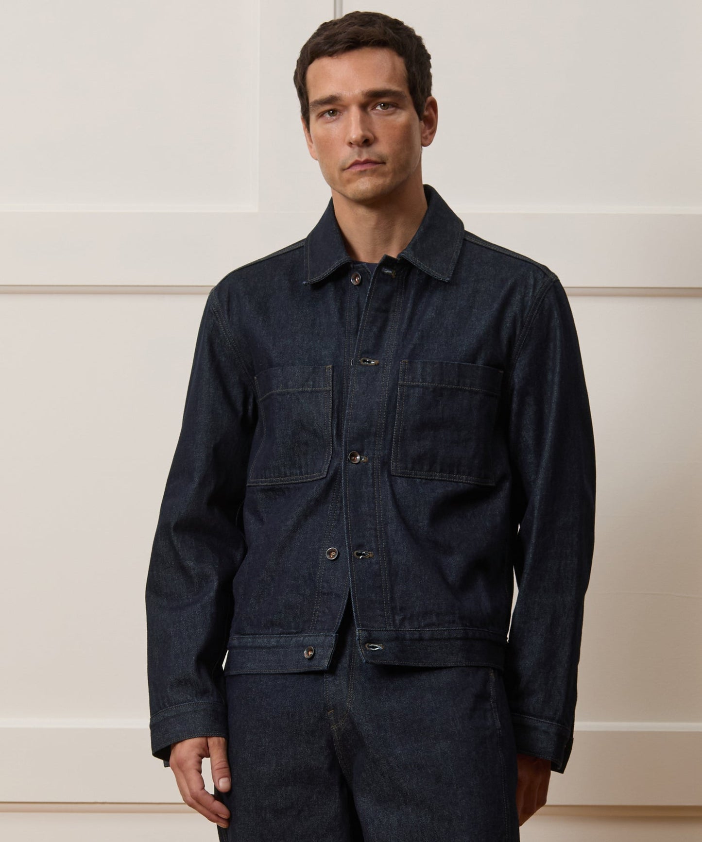 Todd Snyder Boxy Denim Jacket in Indigo Indigo
