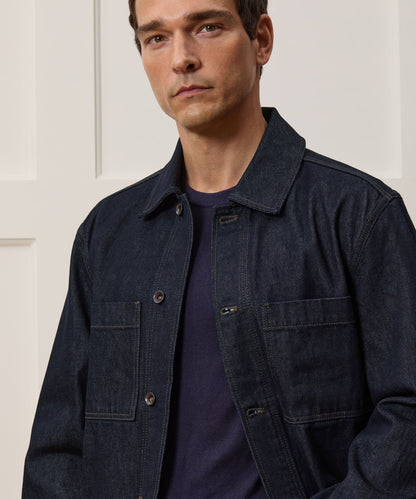 Todd Snyder Boxy Denim Jacket in Indigo Indigo