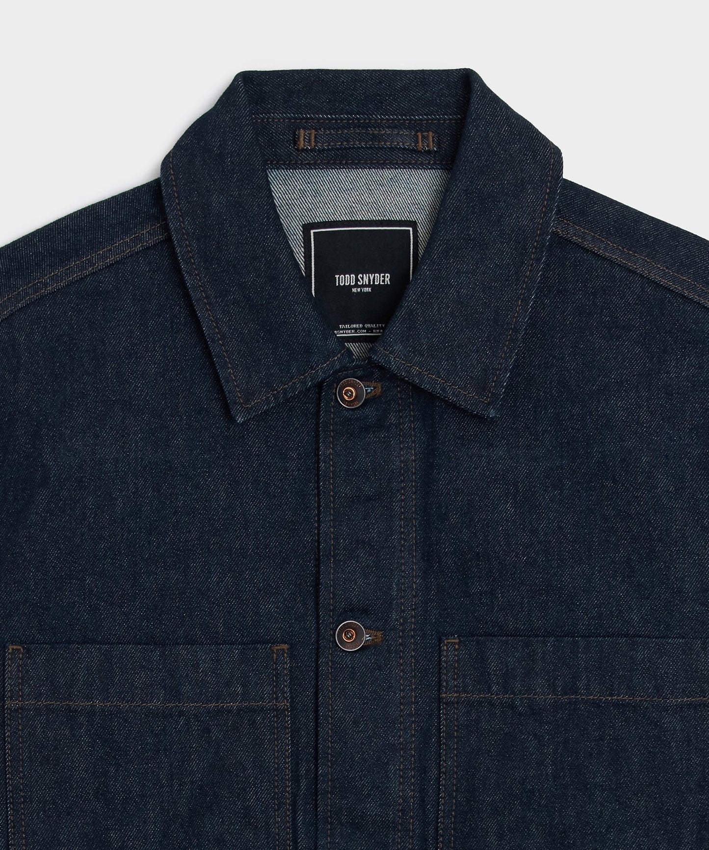 Todd Snyder Boxy Denim Jacket in Indigo Indigo