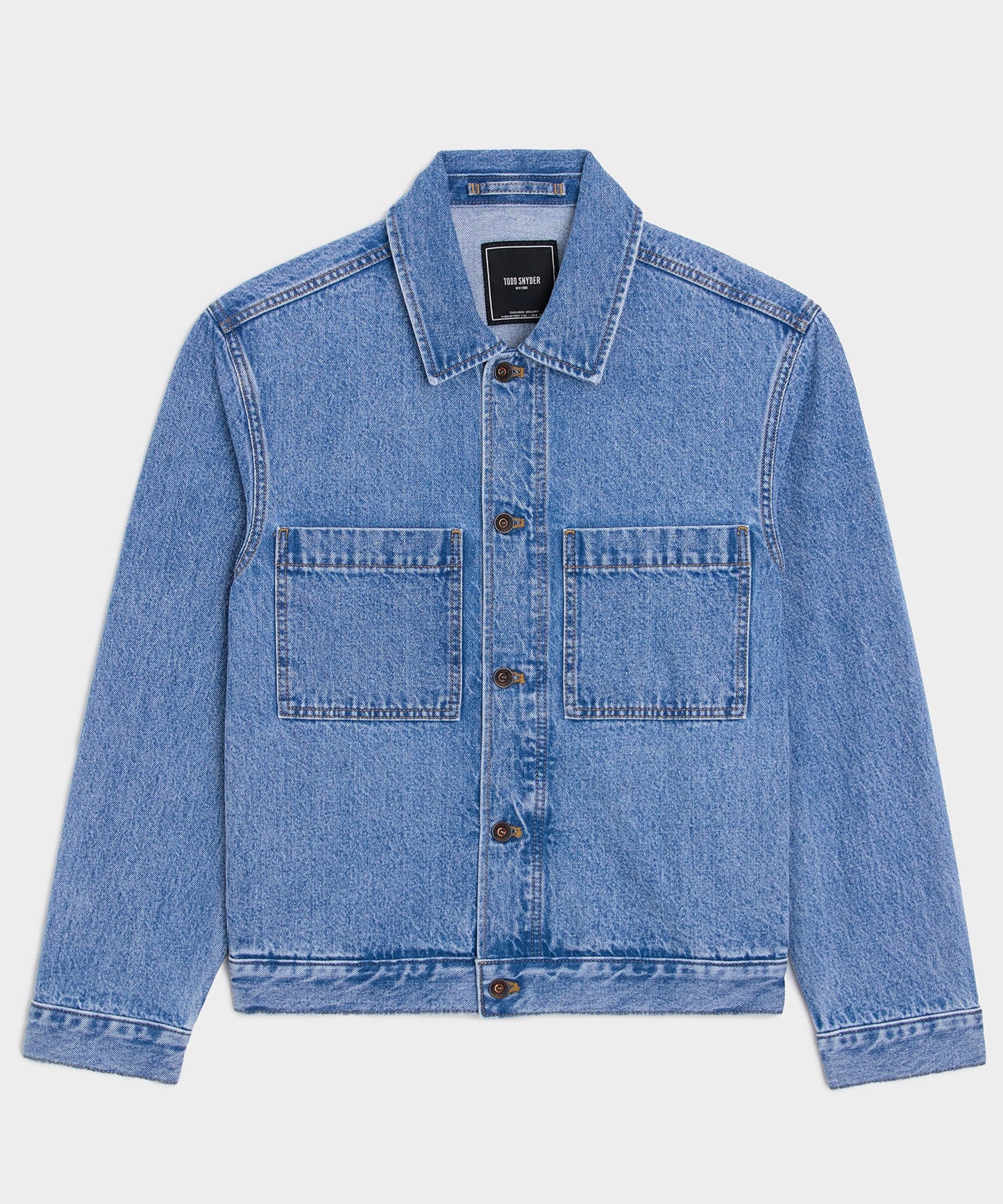 Todd Snyder Boxy Denim Jacket in Vintage Blue Vintage Blue