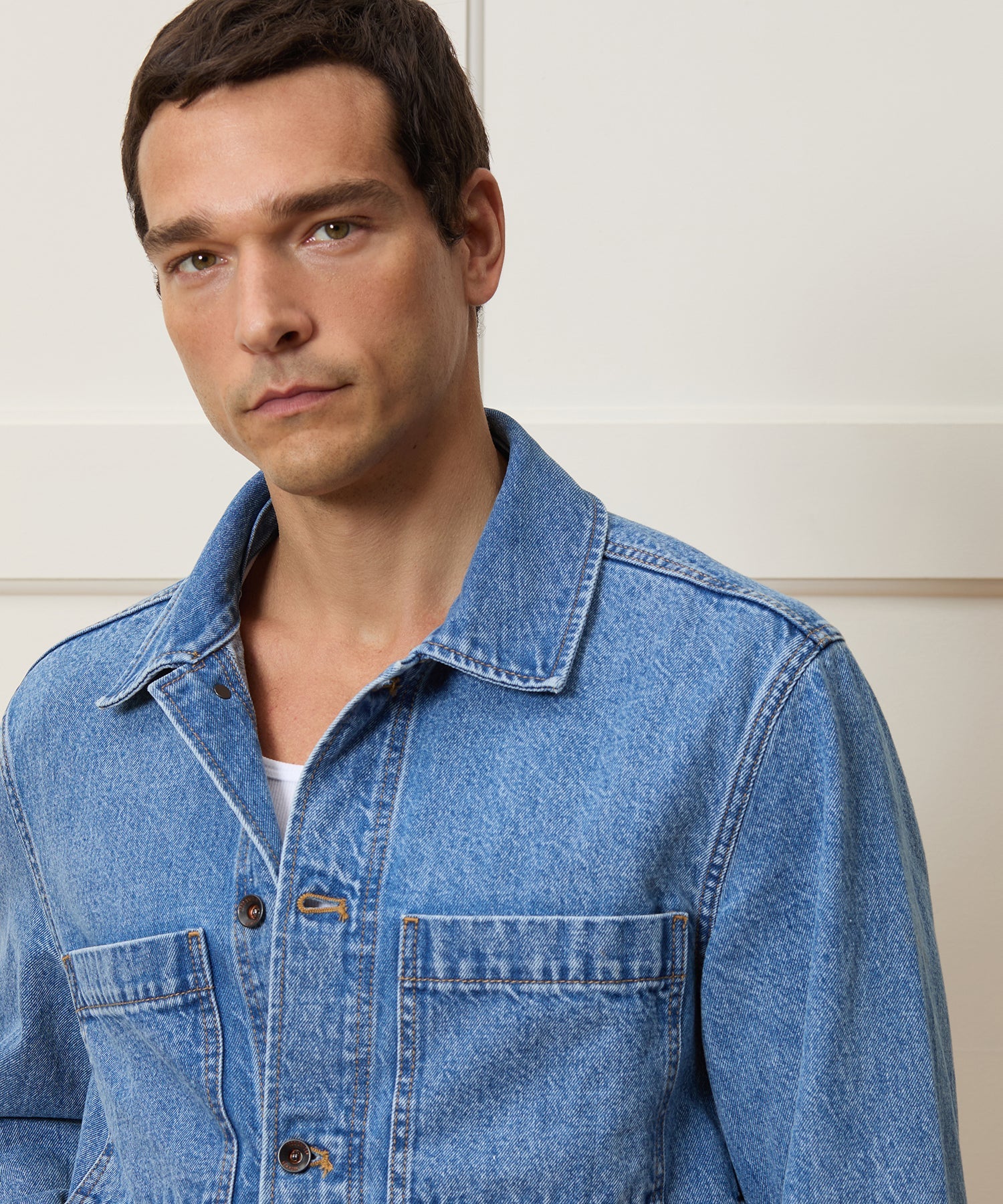 Todd Snyder Boxy Denim Jacket in Vintage Blue Vintage Blue