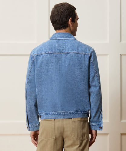 Todd Snyder Boxy Denim Jacket in Vintage Blue Vintage Blue