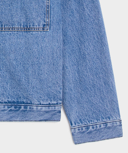 Todd Snyder Boxy Denim Jacket in Vintage Blue Vintage Blue