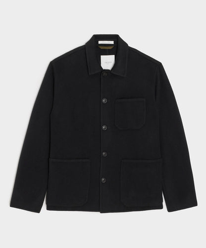 Todd Snyder Italian Cashmere Chore Coat in Black Black