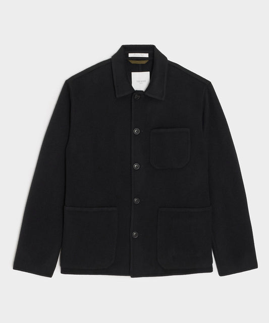 Todd Snyder Italian Cashmere Chore Coat in Black Black