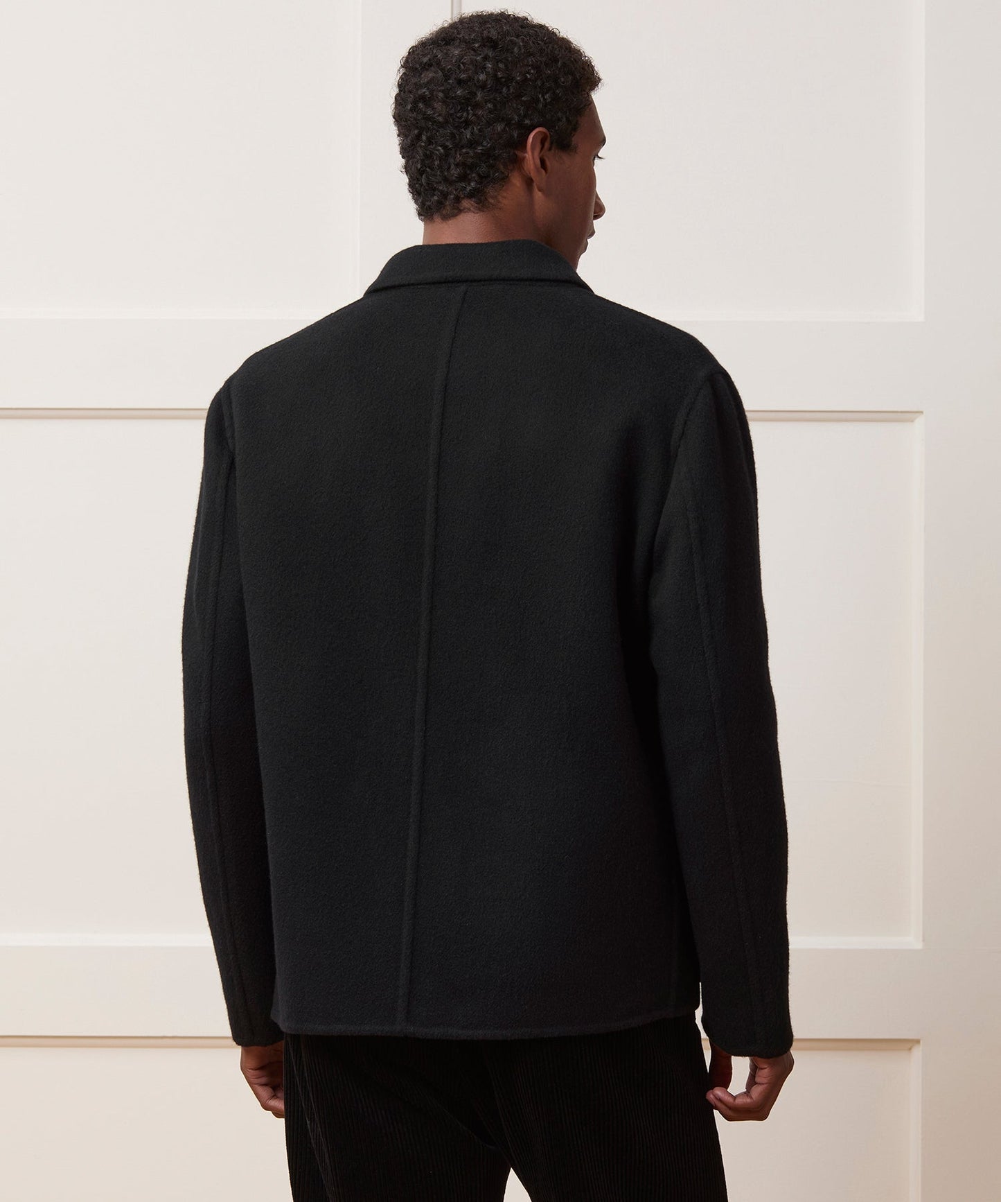 Todd Snyder Italian Cashmere Chore Coat in Black Black