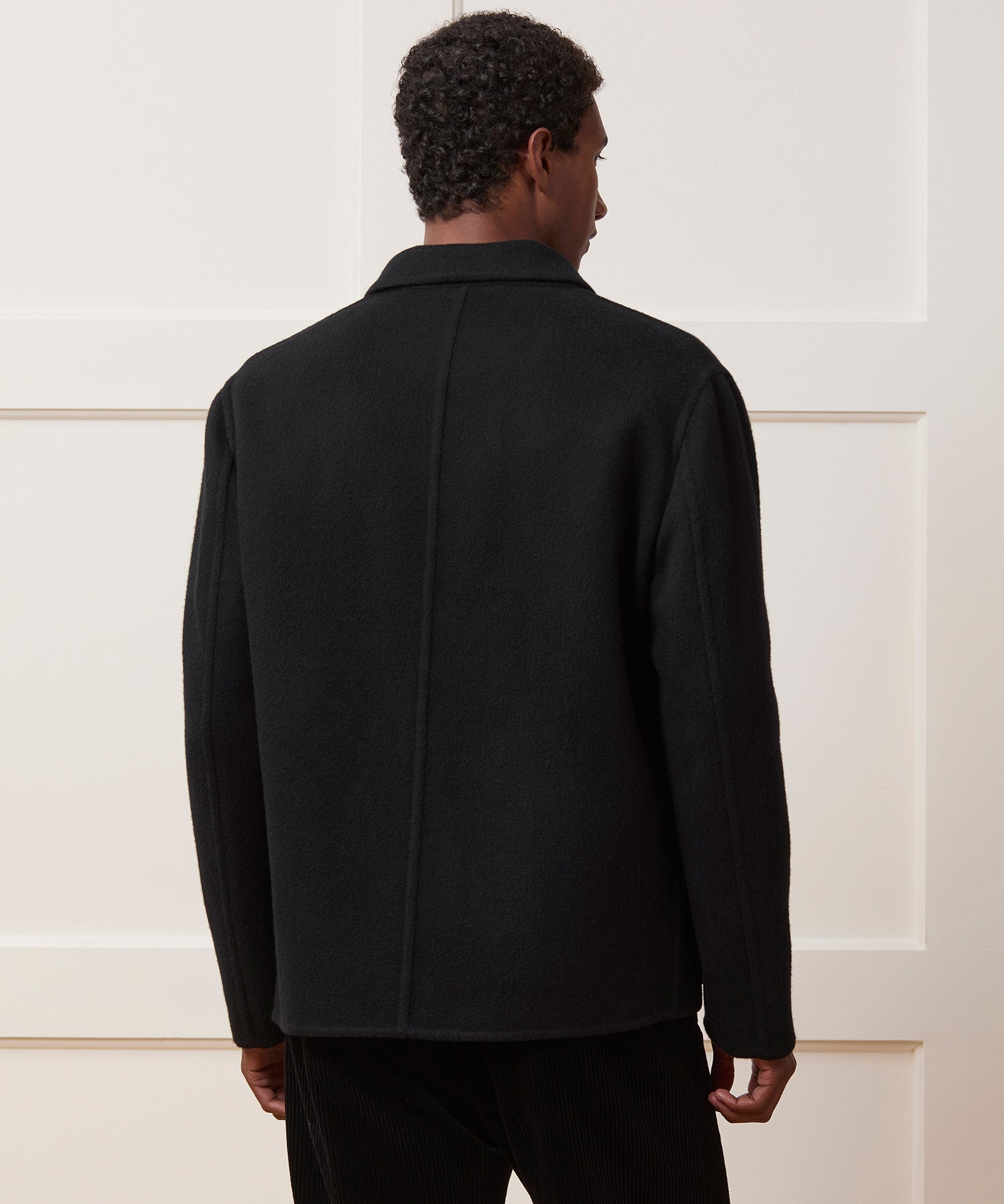 Todd Snyder Italian Cashmere Chore Coat in Black Black