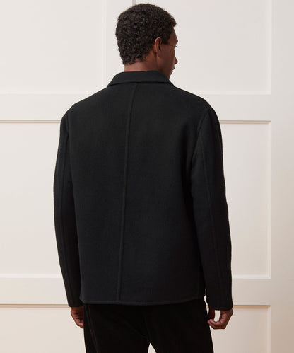 Todd Snyder Italian Cashmere Chore Coat in Black Black