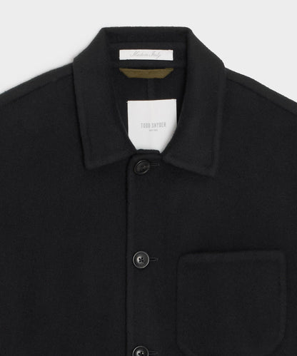 Todd Snyder Italian Cashmere Chore Coat in Black Black