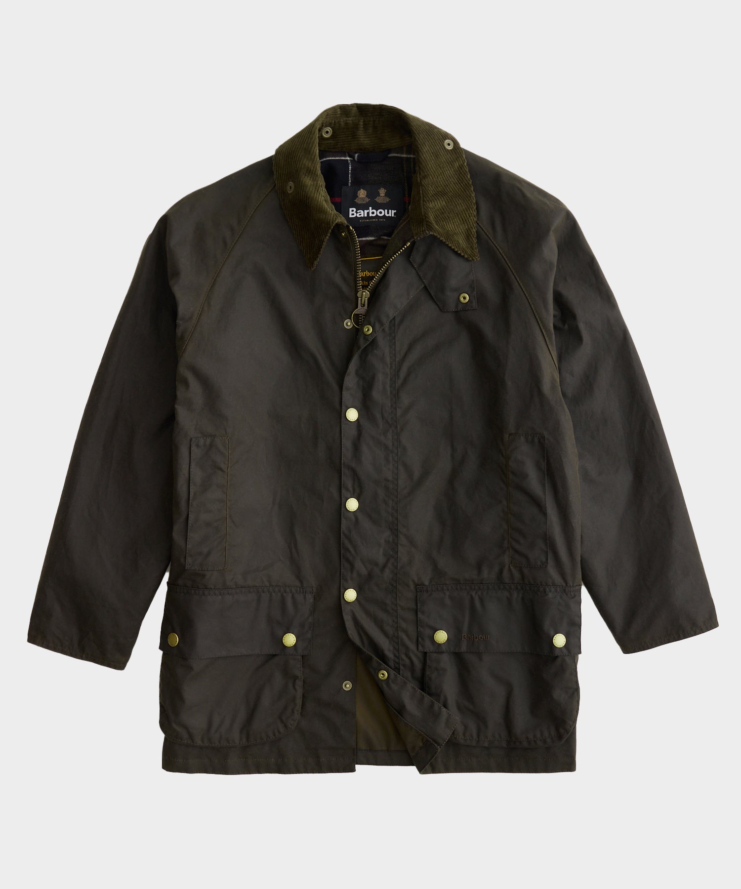 Todd Snyder Barbour Anniversary Beaufort Wax Jacket in Olive Olive