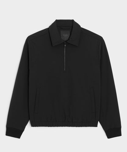 Todd Snyder Nylon Quarter-Zip Jacket in Pitch Black Pitch Black