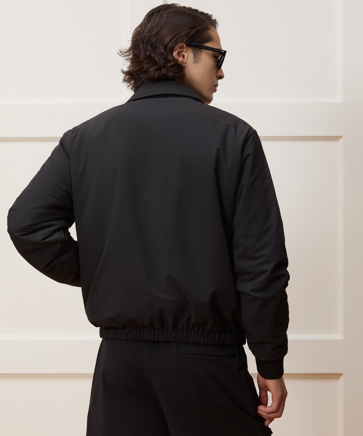 Todd Snyder Nylon Quarter-Zip Jacket in Pitch Black Pitch Black