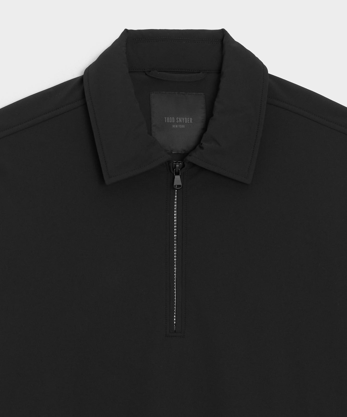 Todd Snyder Nylon Quarter-Zip Jacket in Pitch Black Pitch Black